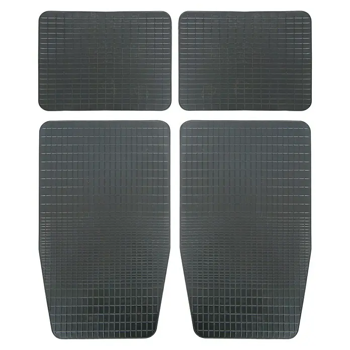 Carpoint Set rubber automatten Rubber Voyager - Materiaal: Rubber, Inhoud: 4 st. - Top-down weergave