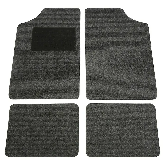 Carpoint Set automatten Universeel Antraciet - Materiaal: Stof, Kleur: Antraciet, Inhoud: 4-delig - Top-down weergave