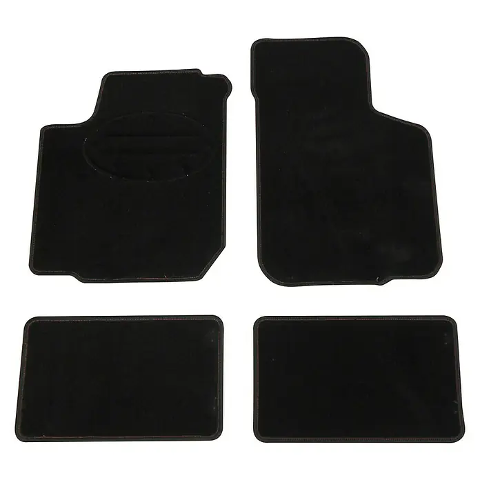 Carpoint Set automatten Comfortline Mazda - Materiaal: Stof, Kleur: Zwart, Inhoud: 4-delig - Top-down weergave