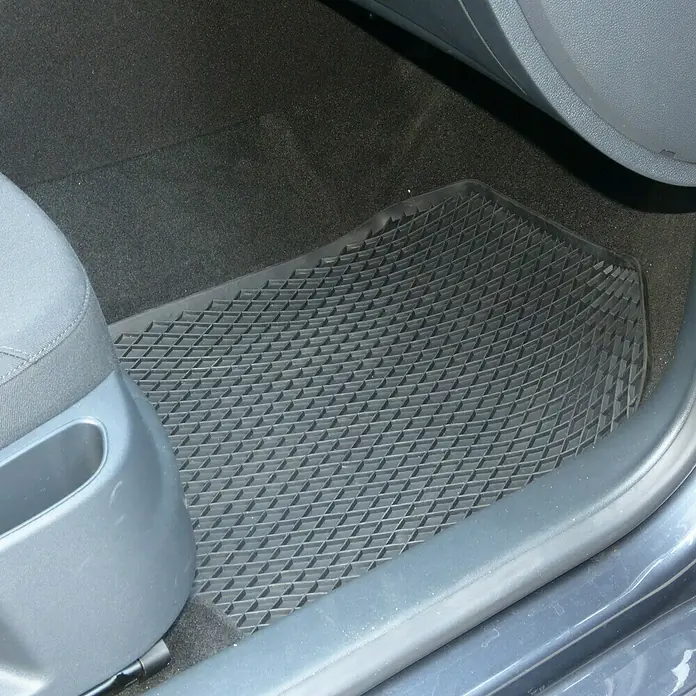 Carpoint Antislip-inlegmat Schaalmat Auto rubber 55x45cm - Materiaal: Rubber, Kleur: Zwart - Close-up
