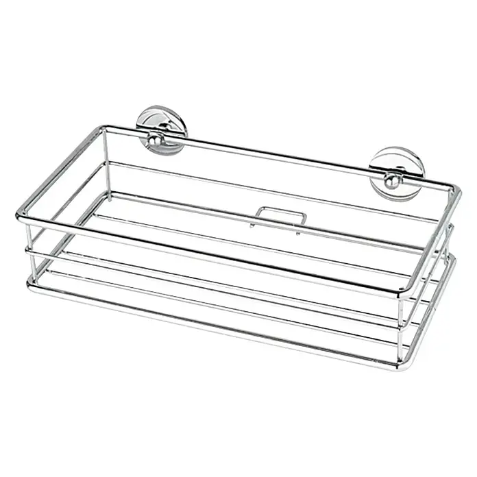 Tesa Kupaonska tuš polica BT130P - 250 x 125 x 73 mm, Jednokatno, Četverokutno - Dijagonalni pogled