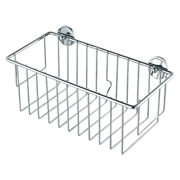 Tesa Kupaonska tuš polica BT131P - 250 x 125 x 117 mm, Ekstra duboko, Četverokutno - Dijagonalni pogled