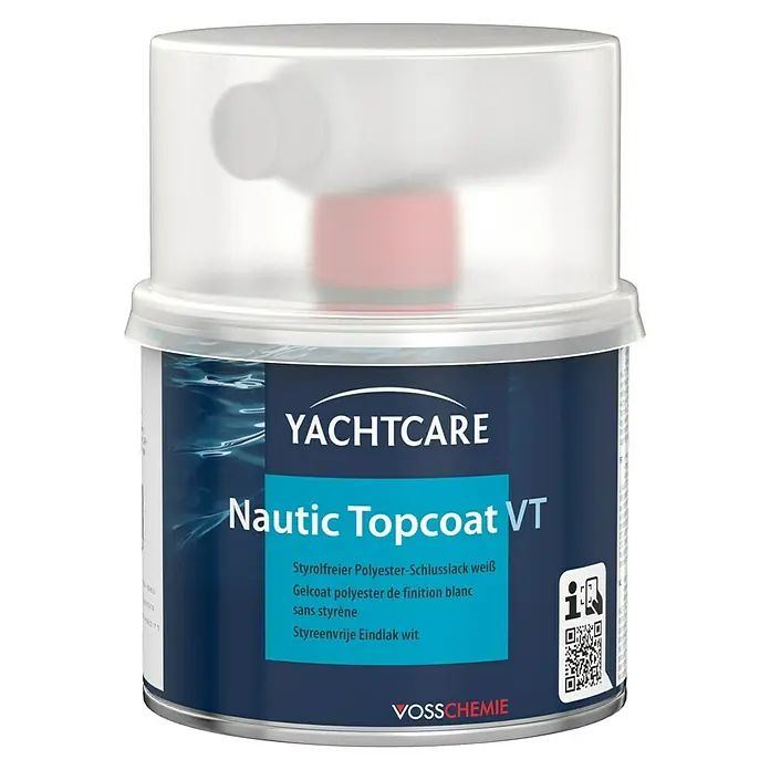 Yachtcare Yachtlack Nautic TopCoat VT - Weiß, 500 g - Vorderansicht