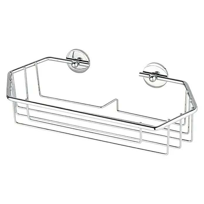 Tesa Kupaonska tuš polica BT140P - 270 x 126 x 77 mm, Jednokatno, Šesterokutno - Dijagonalni pogled