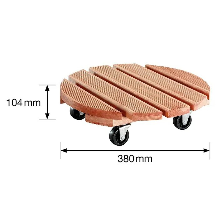 Gardol Pflanzenroller Florenz - Durchmesser: 37,5 cm, Kiefer - Skizze