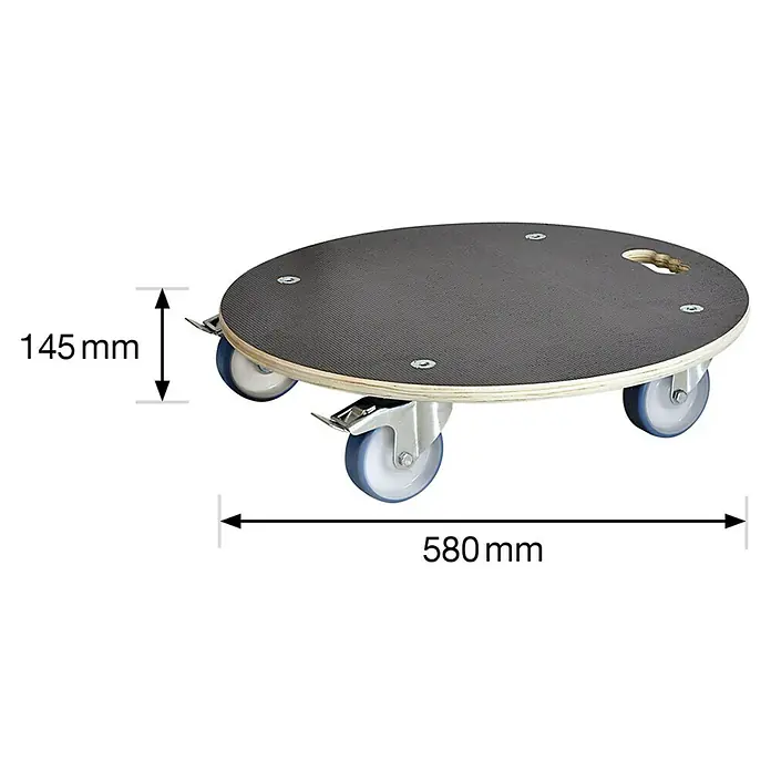 Gardol Pflanzenroller XXL Grip - Rund, Max. Belastung: 300 kg - Skizze