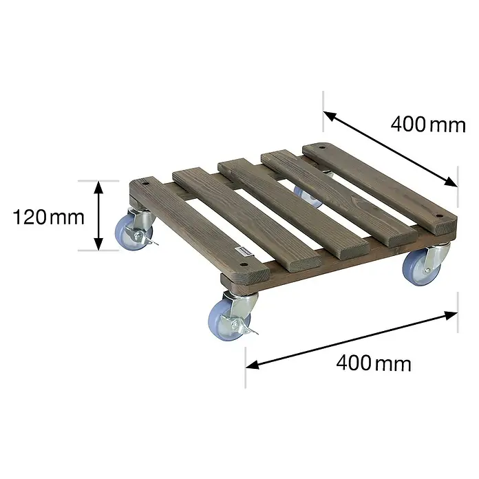Gardol Pflanzenroller Concrete - Max. Belastung: 200 kg - Skizze