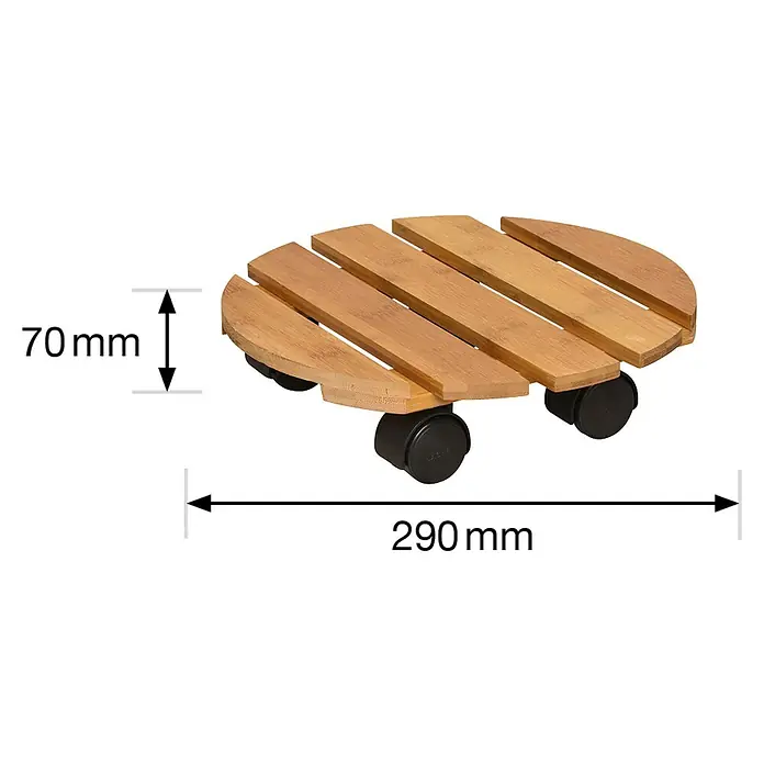 Gardol Pflanzenroller - Natur, Max. Belastung: 100 kg - Skizze