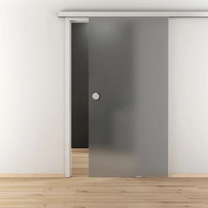 Diamond Doors Glasschiebetür Magic Grey Satin - 935 x 2.058 mm, Einscheibensicherheitsglas (ESG), Grauglas - Stimmungsaufnahme