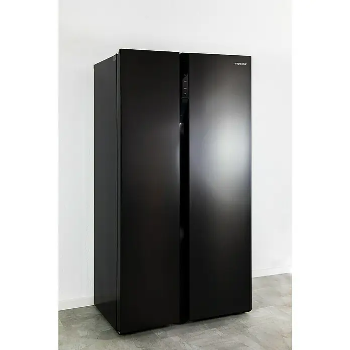 Respekta Kühl-Gefrierkombination AC178 A+ - Nutzinhalt Gesamt: 496 l, 63,6 x 91,1 x 178 cm, Edelstahl/Schwarz - Stimmungsaufnahme
