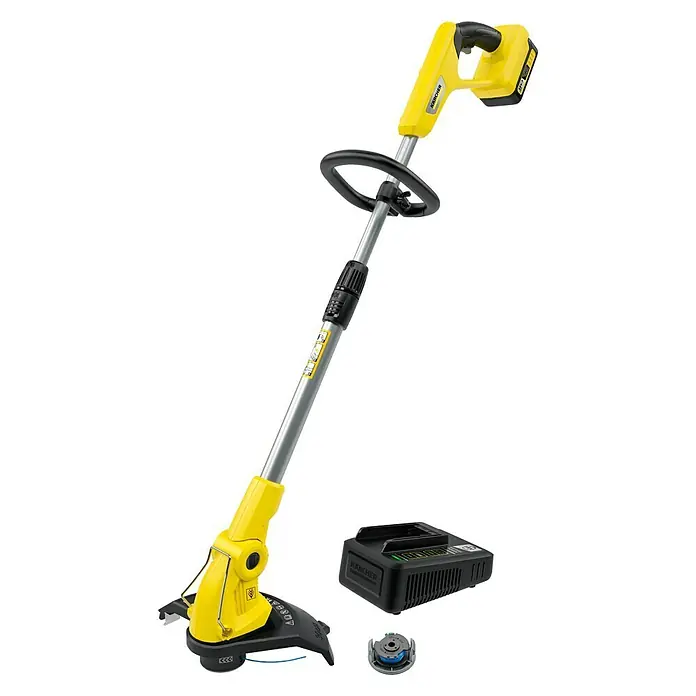 Kärcher Akku-Rasentrimmer LTR 18-30 Battery Set - 18 V, Li-Ionen, 1 Akku, Schnittbreite: 30 cm - Diagonale Ansicht