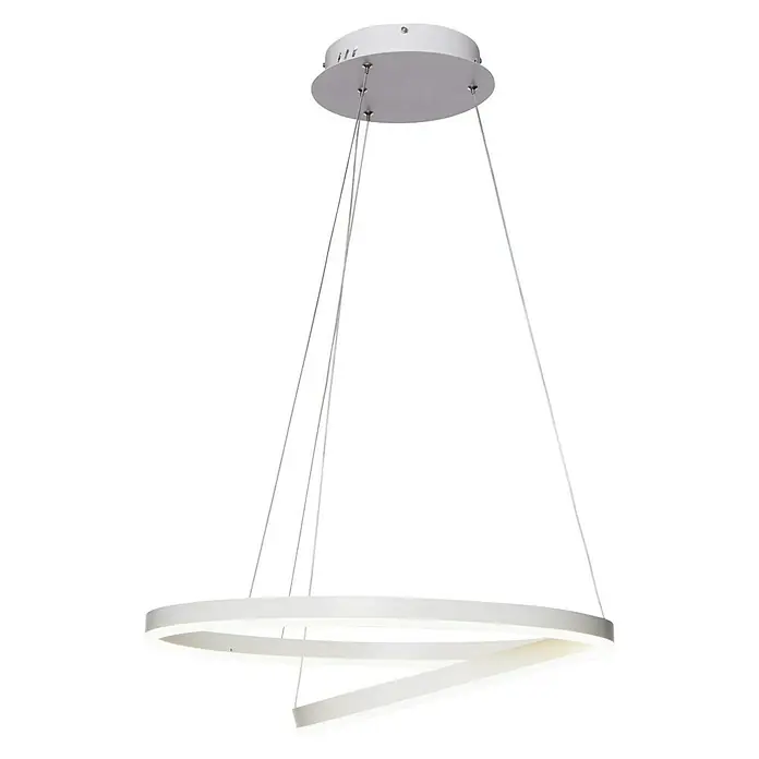 Direct Signs LED-Pendelleuchte Noble - Höhe: 150 cm, Weiß, Durchmesser: 600 mm - Vorderansicht