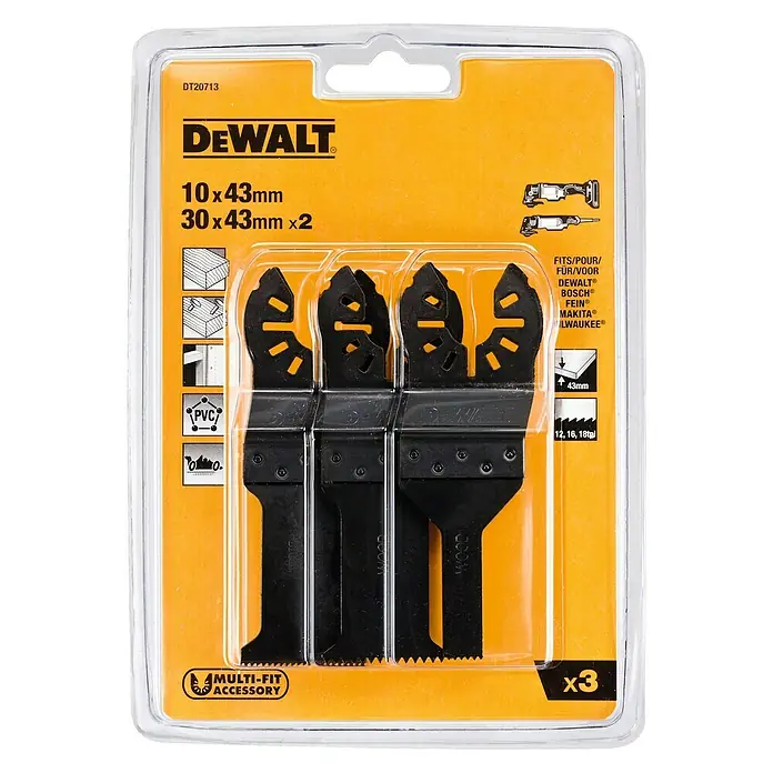 Dewalt Tauchsägeblatt-Set DT20713 - Schnitttiefe: 43 mm - Vorderansicht