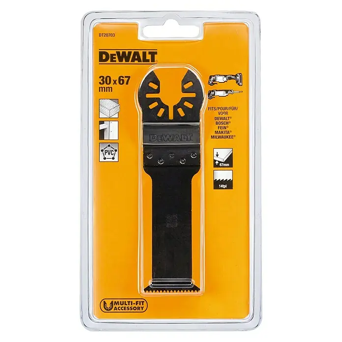 Dewalt Tauchsägeblatt DT20703 - Schnitttiefe: 67 mm, Bi-Metall - Vorderansicht