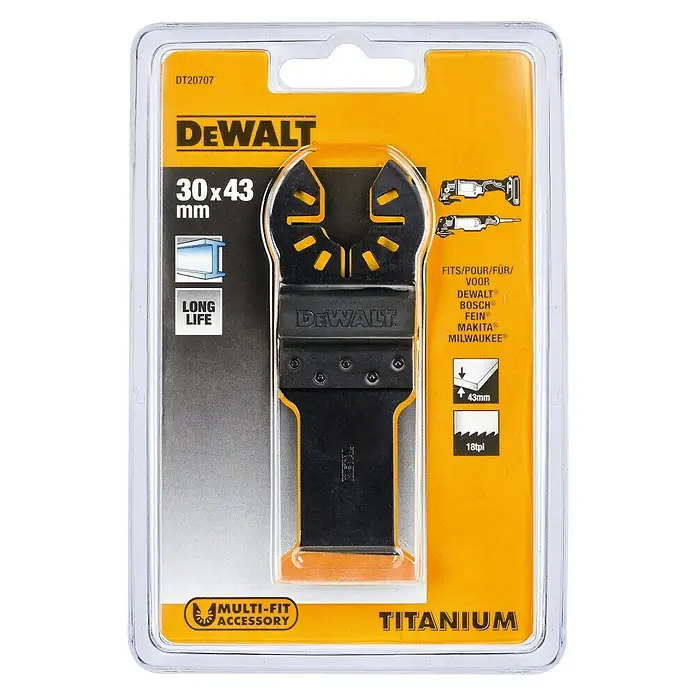 Dewalt Tauchsägeblatt DT20707 - Schnitttiefe: 43 mm, Titanbeschichtet - Vorderansicht