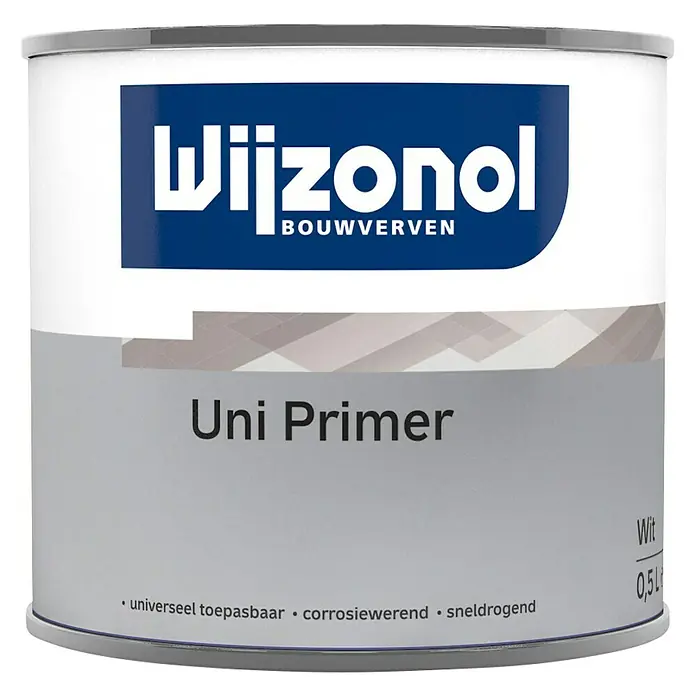 Wijzonol Universele primer - Wit, 500 ml, Mat - Vooraanzicht