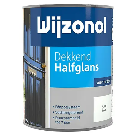 Wijzonol  Kleurlak Dekkend Halfglans 9100 IJswit