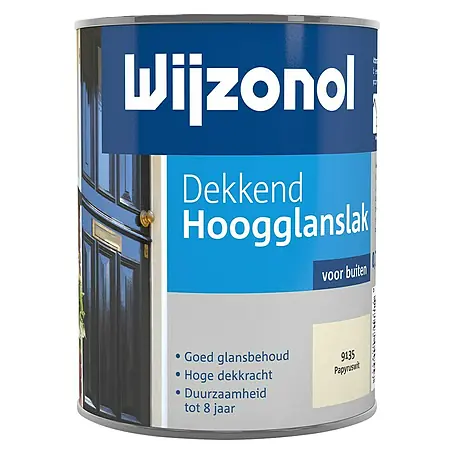 Wijzonol  Kleurlak Dekkend Hoogglans 9135 Papyruswit