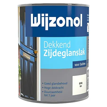 Wijzonol  Kleurlak Dekkend Zijdeglans 9104 Wit