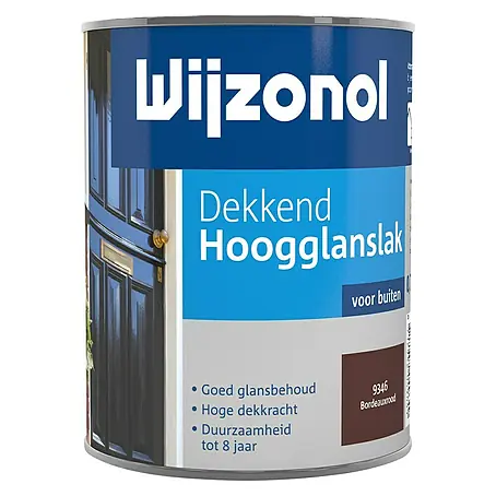 Wijzonol  Kleurlak Dekkend Hoogglans 9346 Bordeauxrood