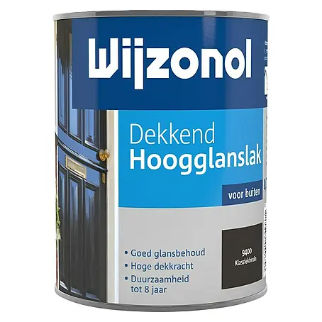 Wijzonol  Kleurlak Dekkend Hoogglans 9400 Klassiekbruin