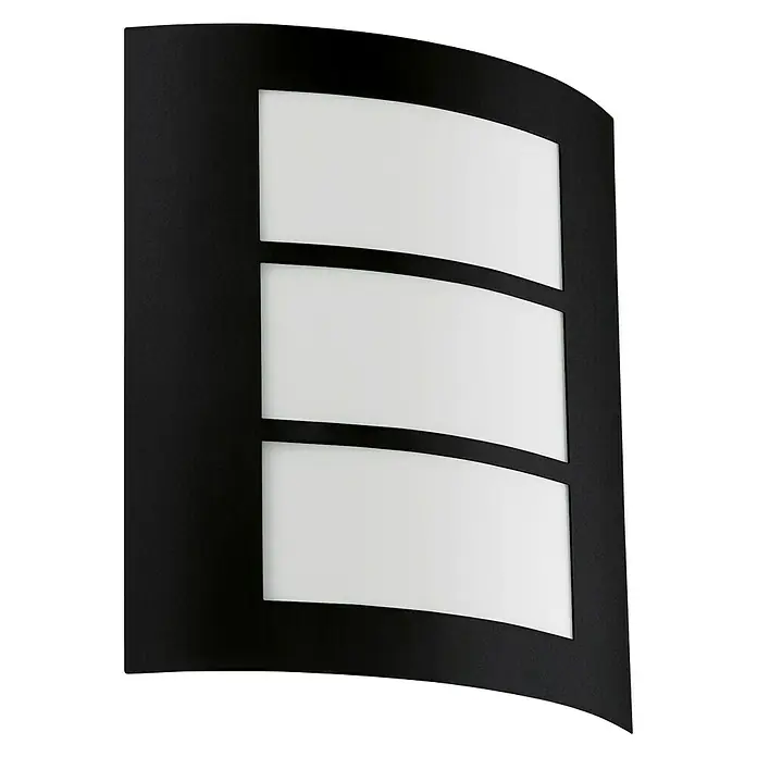 Eglo Aplique exterior City - 40 W, 90 x 260 x 235 mm, IP44 - Vista angular