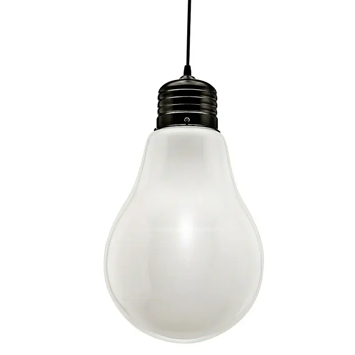 Lámpara colgante redonda Eric bulb - 20 W, Ø x Al: 250 mm x 35 cm, E27 - Vista frontal