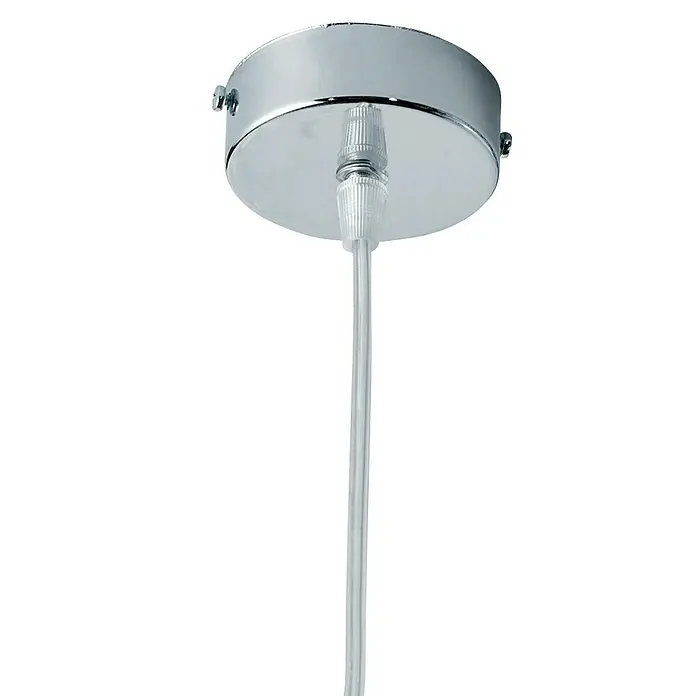 Lámpara colgante redonda Selena Cromo - 20 W, Ø x Al: 300 mm x 30 cm, Cromo, E27 - Primer plano