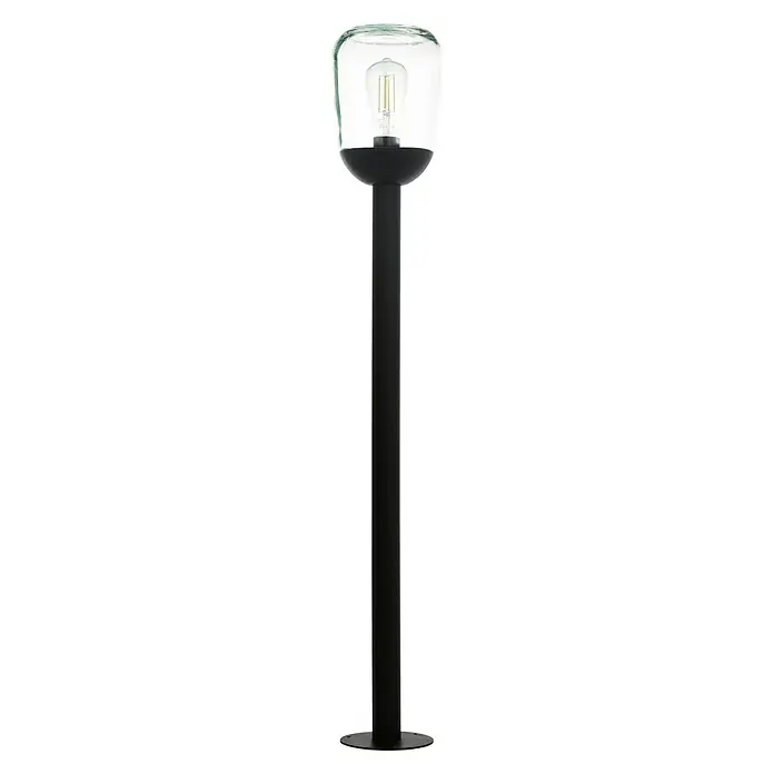 Eglo Donatori Vanjska svjetiljka za osvjetljavanje puta - 60 W, D x Š x V: 15,5 x 15,5 x 99 cm, Crne boje, IP44 - Pogled sprijeda