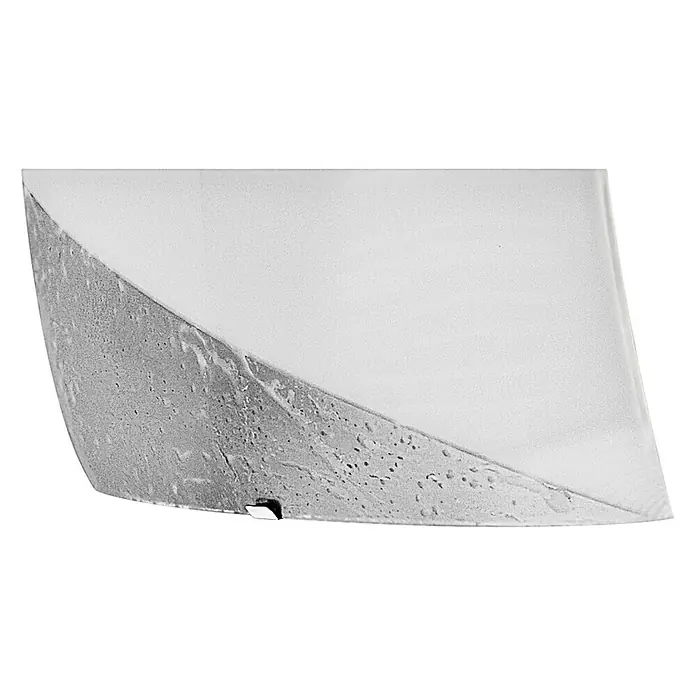 Aplique de pared LED Cristal - 12 W, L x An x Al: 8 x 25 x 25 cm, Plateado, Blanco neutro - Vista angular
