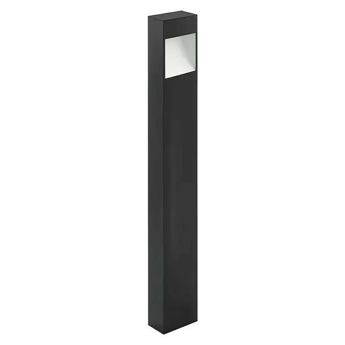 Eglo Baliza exterior LED Manfria - 10 W, IP44, Antracita, L x An x Al: 7,5 x 13,5 x 87 cm - Vista angular