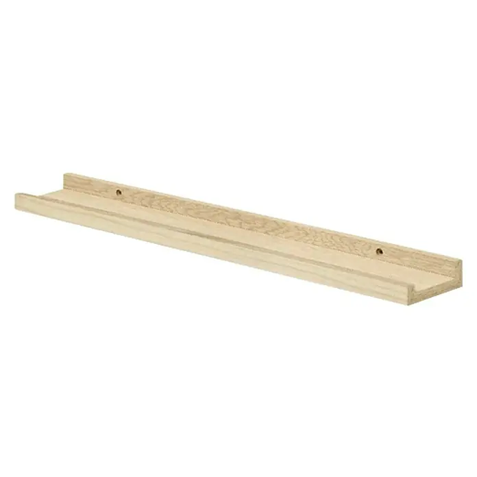 Dolle Estante de pared Border - Carga soportada: 5 kg, Roble, L x An x Al: 80 x 9 x 3 cm - Vista angular
