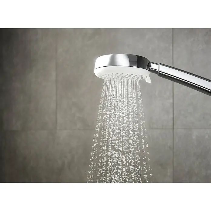 Hansgrohe Crometta Handbrause 100 Vario - Anzahl Funktionen: 4 Stk., Durchmesser: 10 cm, Chrom - Anwendungsbeispiel