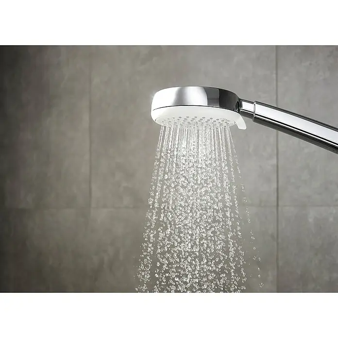 Hansgrohe Crometta Handbrause 100 Vario - Anzahl Funktionen: 4 Stk., Durchmesser: 10 cm, Chrom - Anwendungsbeispiel
