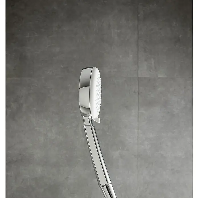 Hansgrohe Crometta Handbrause 100 Vario - Anzahl Funktionen: 4 Stk., Durchmesser: 10 cm, Chrom - Detailaufnahme