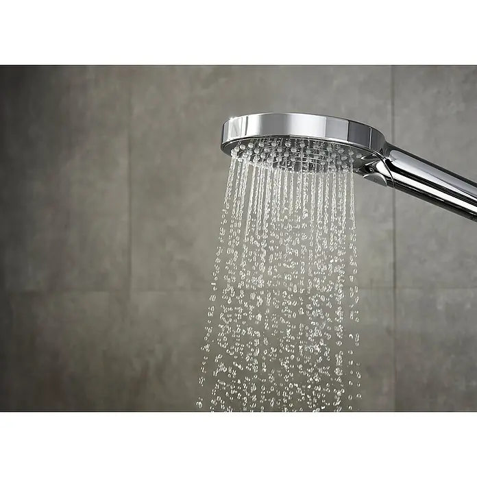 Hansgrohe Handbrause Raindance Select S120 - Durchmesser: 12,5 cm, Anzahl Funktionen: 3 Stk., Select-Taste, Chrom - Anwendungsbeispiel