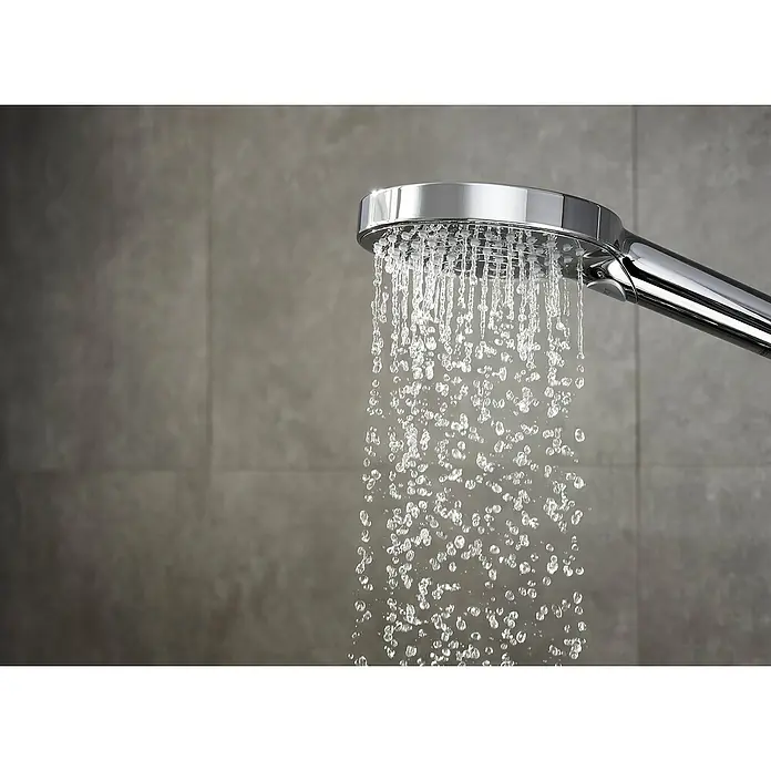 Hansgrohe Handbrause Raindance Select S120 - Durchmesser: 12,5 cm, Anzahl Funktionen: 3 Stk., Select-Taste, Chrom - Anwendungsbeispiel
