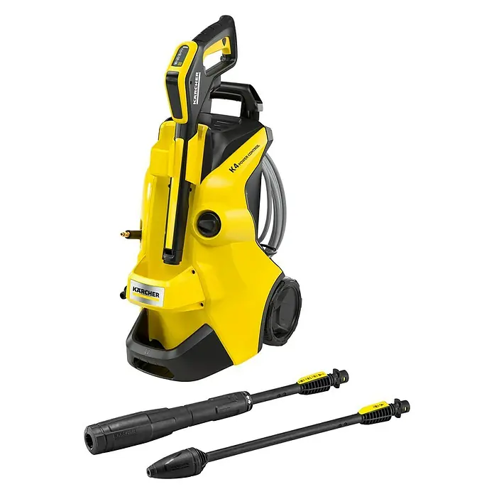 Kärcher Hochdruckreiniger K4 Power Control Flex - 1.800 W, Max. Druck: 130 bar, Fördermenge: 420 l/h - Diagonale Ansicht