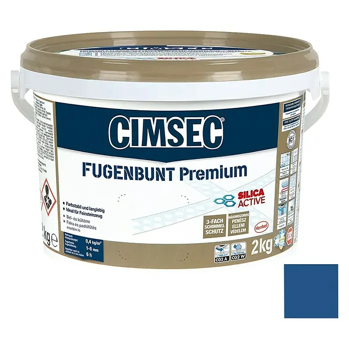 Cimsec Fugenmörtel Fugenbunt Premium - Sorrentoblau, 2 kg - Vorderansicht