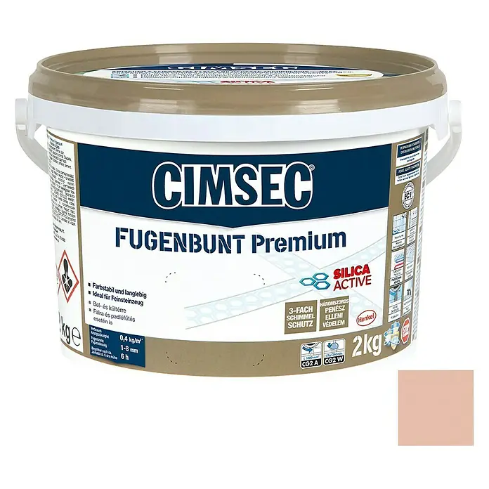 Cimsec Fugenmörtel Fugenbunt Premium - Magnolie, 2 kg - Vorderansicht