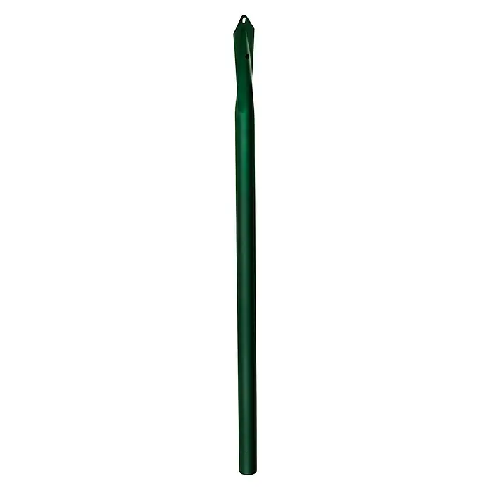 Poste para cercado Tornapuntas Quick Fix - Altura: 1,2 m, Diámetro: 40 mm, Verde oscuro, Acero - Vista frontal
