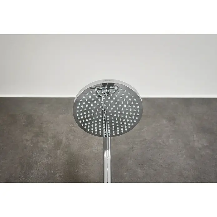 Hansgrohe Duschsystem Croma Showerpipe 160 - Mit Thermostatarmatur, Lochabstand: 93,2 cm, Anzahl Strahlarten: 4 Stk., Chrom, Höhe: 110,1 cm - Detailaufnahme