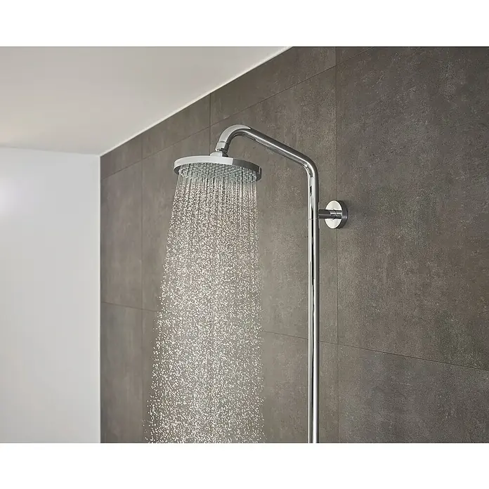 Hansgrohe Duschsystem Croma Showerpipe 160 - Mit Thermostatarmatur, Lochabstand: 93,2 cm, Anzahl Strahlarten: 4 Stk., Chrom, Höhe: 110,1 cm - Anwendungsbeispiel