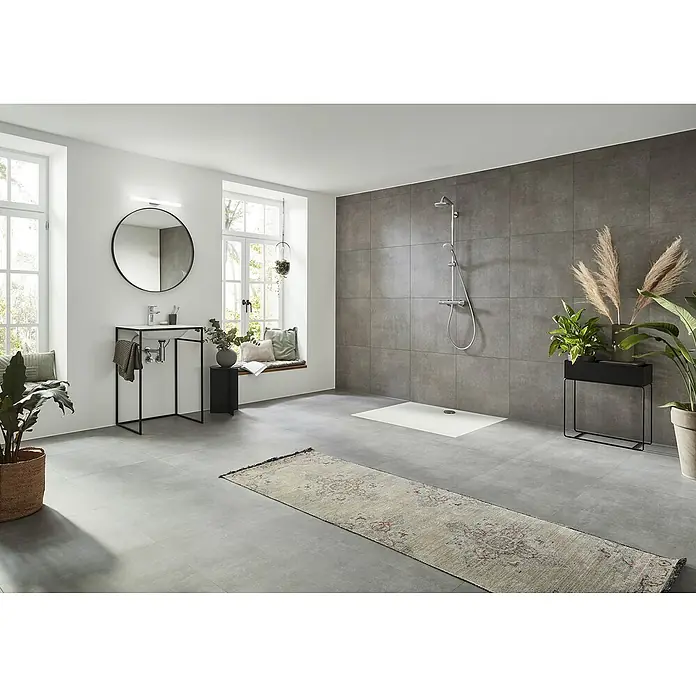 Hansgrohe Duschsystem Croma Showerpipe 160 - Mit Thermostatarmatur, Lochabstand: 93,2 cm, Anzahl Strahlarten: 4 Stk., Chrom, Höhe: 110,1 cm - Stimmungsaufnahme