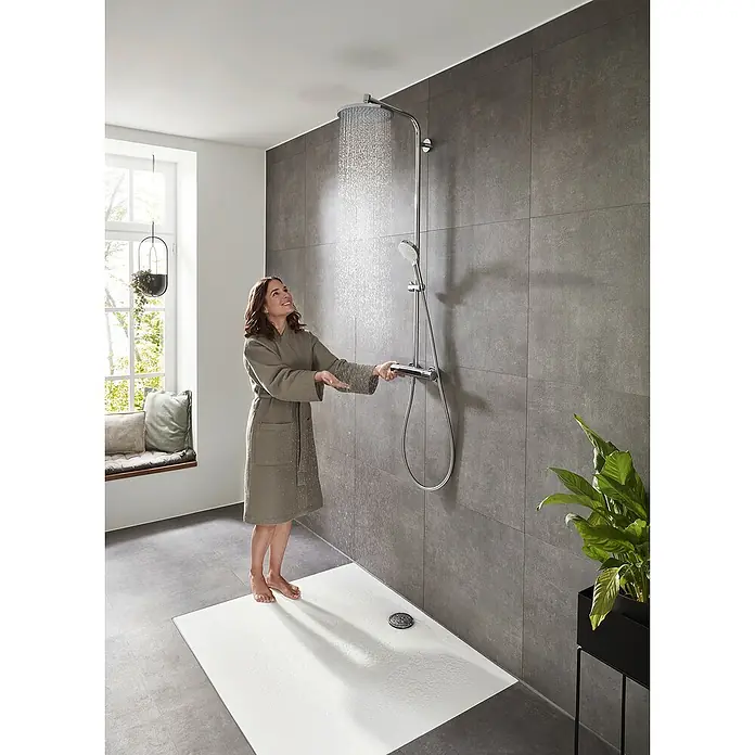 Hansgrohe Crometta Sustav tuš garniture Crometta S 240 Vario - Razmak provrta: 103,4 cm, Broj vrsta mlaza: 2 Kom., Krom - Proizvod u upotrebi