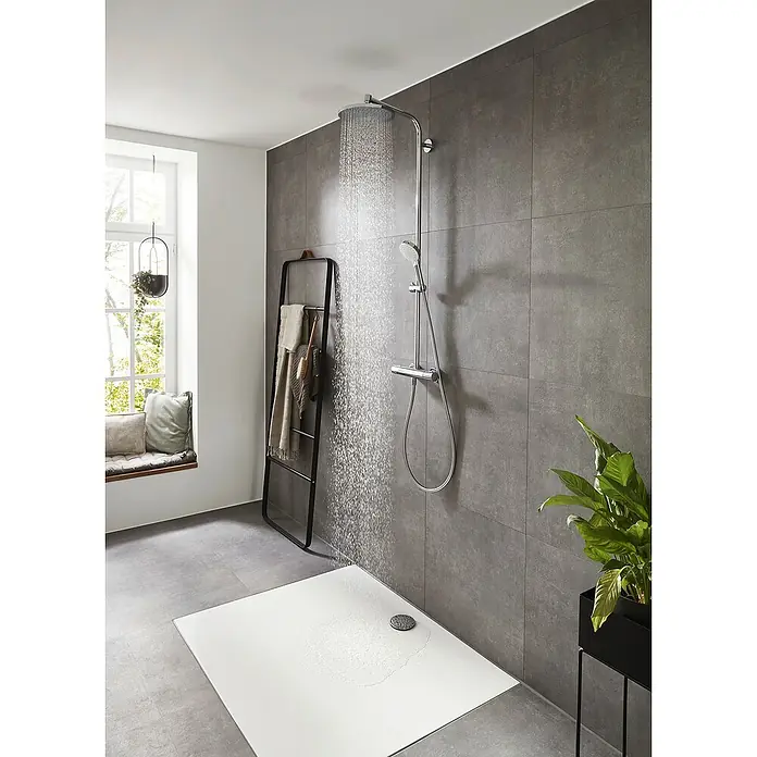 Hansgrohe Crometta Sustav tuš garniture Crometta S 240 Vario - Razmak provrta: 103,4 cm, Broj vrsta mlaza: 2 Kom., Krom - Proizvod u upotrebi