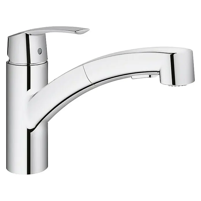 Grohe Start Slavina za sudoper - Krom, Sjaj, okretni izljev - Dijagonalni pogled