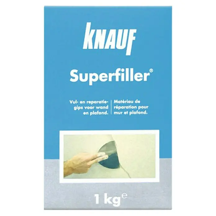 Knauf Vul- en egalisatiegips Superfiller 1 kg - 1 kg - Vooraanzicht