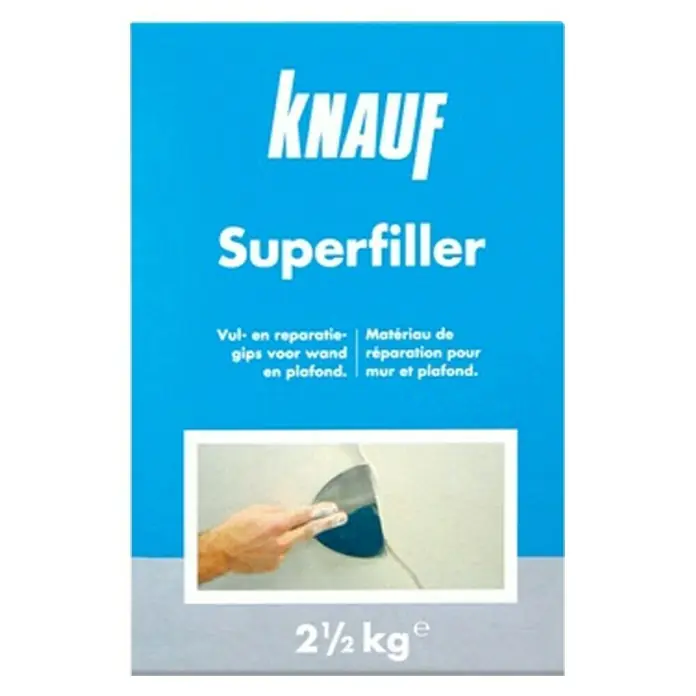 Knauf Vul- en egalisatiegips Superfiller 2,5 kg - 2,5 kg - Vooraanzicht
