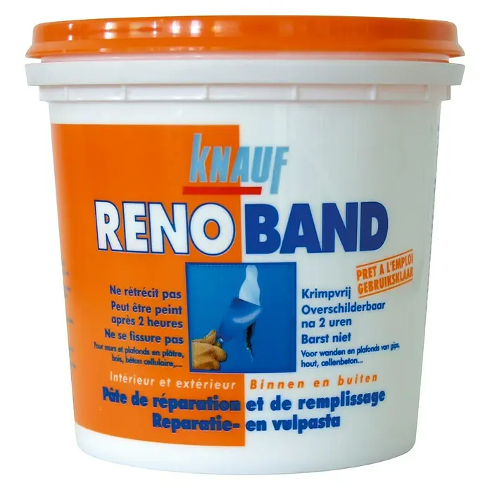 Knauf Afwerkpleister Renoband 1 liter - 1 l - Vooraanzicht